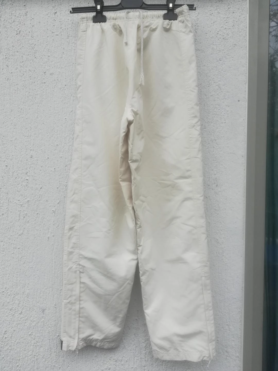 Elastische broek met koord Uniseks (Heren/Dames) joggingstijl Ecru T.S (1 vlek) – photo 6